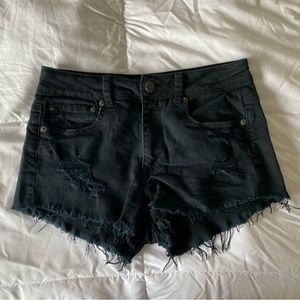 Size 6 Black High Waisted Shorts